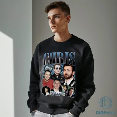 Chris Evans Vintage T Shirt, Chris Evans Homage TV PNG, Chris Evans Bootleg Rap Shirt, Graphic Tees For Women Trendy
