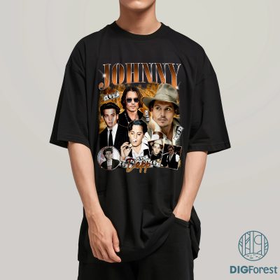 Johnny Depp Vintage T Shirt, Johnny Depp Homage TV Shirt, Johnny Depp Bootleg Rap Shirt, Graphic Tees For Women Trendy