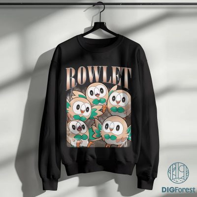 Vintage 90s Rowlet Shirt | Anime Japanese Shirt | Grass Quill Shirt | Pokemon Starter Sweatshirt | Pokemon Fan Movie Lovers Shirt