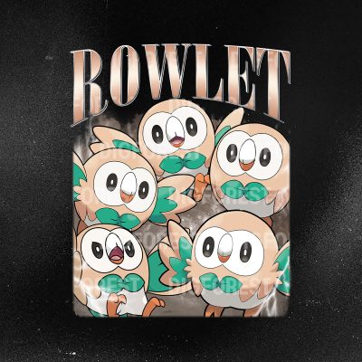 Vintage 90s Rowlet Shirt | Anime Japanese Shirt | Grass Quill Shirt | Pokemon Starter Sweatshirt | Pokemon Fan Movie Lovers Shirt