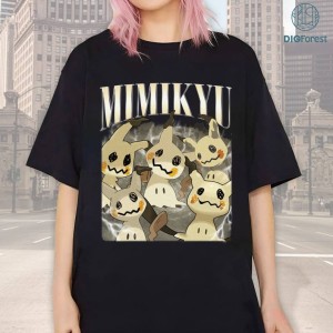 Mimikyu Vintage 90s PNG | Poke Ball Sweatshirt | Fairy Pkm Sweatshirt | Mimikyu Shirt | Pkm Characters Shirt | Family Matching Shirt