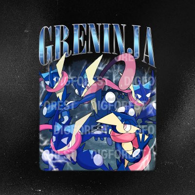 Greninja Vintage 90s Shirt – Water Type Ninja Pokémon Tee | Greninja Lovers Family Sweatshirt