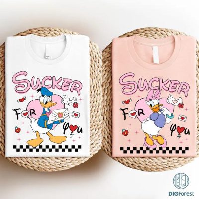 Disney Valentine’s Day Mickey Minnie Bundle | Sucker For You Shirt | Mickey and Friends Valentine Shirt | Disneyland Couple Matching Shirts