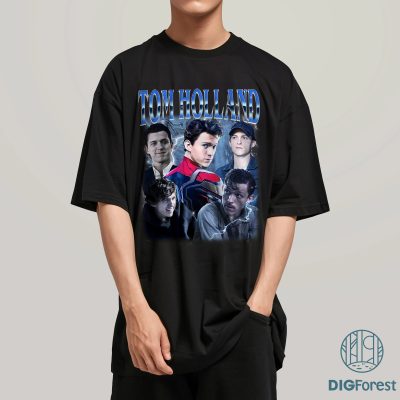 Retro Tom Holland Shirt – Vintage 90s Tom Holland PNG Tee | Hoodie, Sweater & Merch for Fans