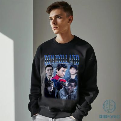 Retro Tom Holland Shirt – Vintage 90s Tom Holland PNG Tee | Hoodie, Sweater & Merch for Fans