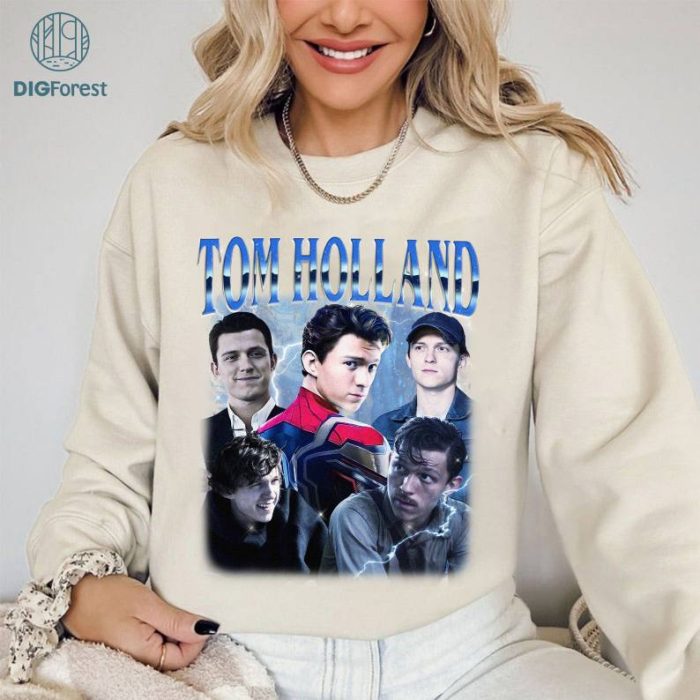 Retro Tom Holland Shirt -Tom Holland PNG,Tom Holland Merch,Vintage Tom Holland Shirt 90,Tom Holland Sweater,Tom Holland Hoodie