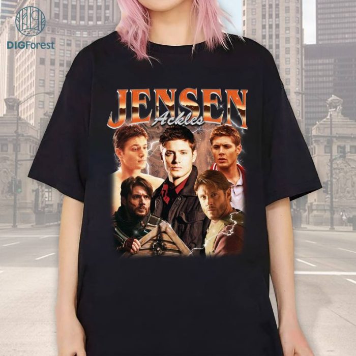 Limited Jensen Ackles Vintage T-Shirt, Graphic Unisex PNG, Retro 90's Jensen Ackles Fans Homage T-shirt, Gift For Women and Men