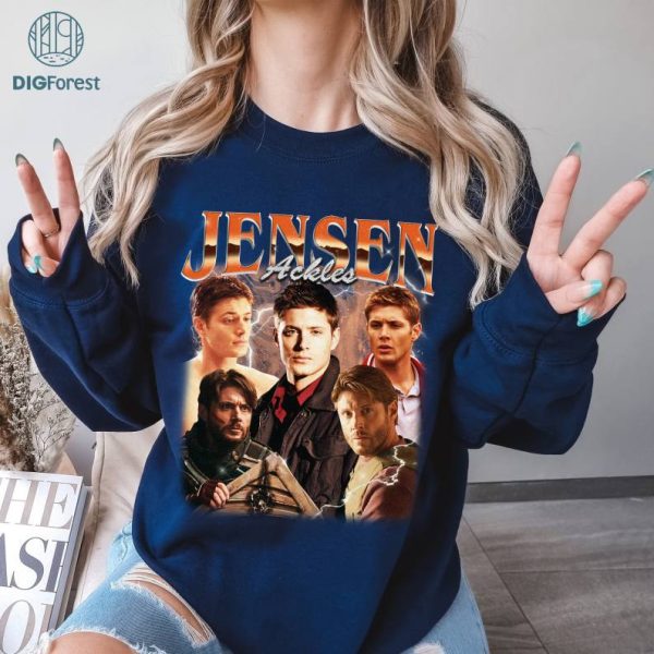 Limited Jensen Ackles Vintage T-Shirt, Graphic Unisex PNG, Retro 90's Jensen Ackles Fans Homage T-shirt, Gift For Women and Men