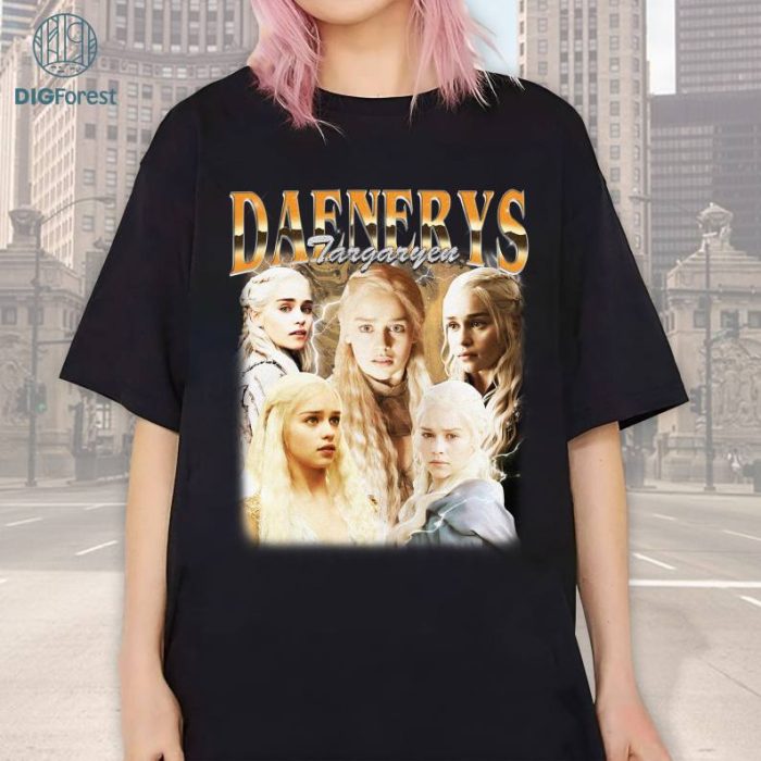 Daenerys Targaryen game of thrones PNG - Unisex T - Shirt, Vintage Shirt, Gift For Movie Lover tee