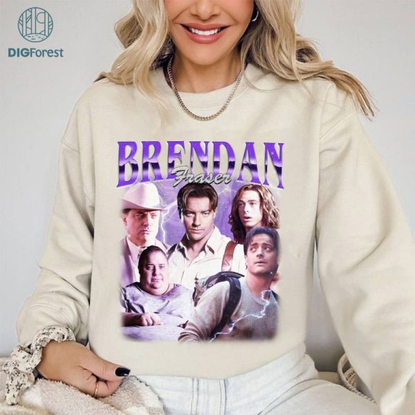 Retro Brendan Fraser Unisex Png Brendan Fraser Vintage Shirt Brendan