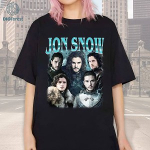 Limited Jon Snow Vintage T-Shirt, Gift For Women and Man Unisex T-Shirt, Digital Download
