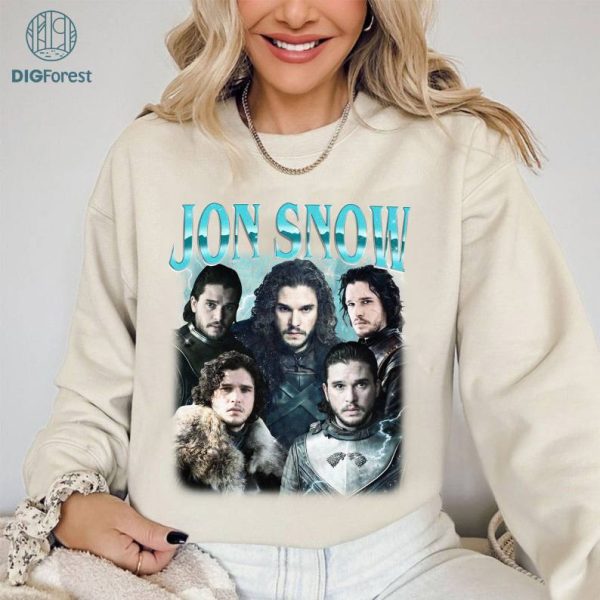 Limited Jon Snow Vintage T-Shirt, Gift For Women and Man Unisex T-Shirt, Digital Download