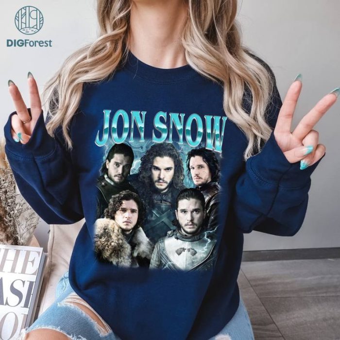 Limited Jon Snow Vintage T-Shirt, Gift For Women and Man Unisex T-Shirt, Digital Download