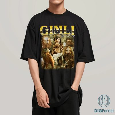 Retro Gimli Shirt | Lord of the Rings T-Shirt | John Rhys-Davies Tee | Gimli Vintage Shirt for Fans