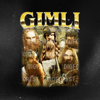 Retro Gimli Shirt | Lord of the Rings T-Shirt | John Rhys-Davies Tee | Gimli Vintage Shirt for Fans