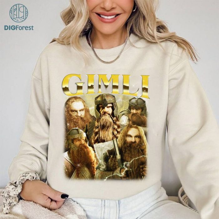 Retro Gimli Shirt-Gimli PNG,Gimli T shirt,Gimli T-shirt,Lord of the Rings Shirt,John Rhys-Davies Shirt,Lord of the Rings Tshirt,Gimli Tee