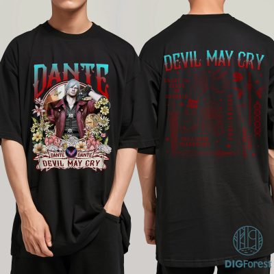 Dante Devil May Cry Vintage Shirt | Retro Oversized Graphic Tee | Devil May Cry Unisex T-Shirt | Gift for Men Women