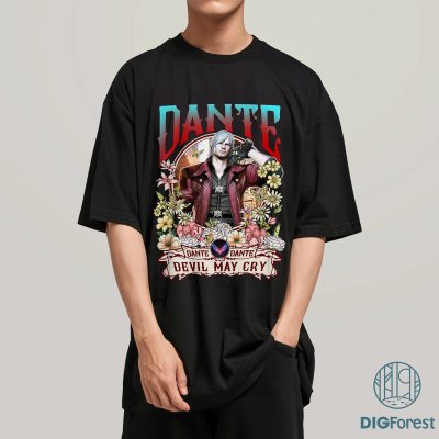 Dante Devil May Cry Vintage Shirt | Retro Oversized Graphic Tee | Devil May Cry Unisex T-Shirt | Gift for Men Women Dante Devil May Cry Vintage Shirt | Retro Oversized Graphic Tee | Devil May Cry Unisex T-Shirt | Gift for Men Women