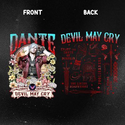 Dante Devil May Cry Vintage Shirt | Retro Oversized Graphic Tee | Devil May Cry Unisex T-Shirt | Gift for Men Women Dante Devil May Cry Vintage Shirt | Retro Oversized Graphic Tee | Devil May Cry Unisex T-Shirt | Gift for Men Women