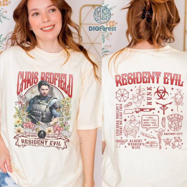 Chris Redfield Resident Evil 4 Png, Chris Redfield Vintage T-Shirt, Gift For Women and Man Unisex T-Shirt