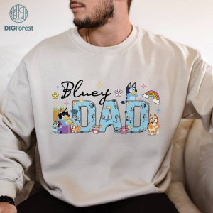 Bluey Bingo Dad PNG| Bluey Gifts for Dads Shirt | Father's Day Shirt | Bluey Family Sweatshirt | Bluey Kids Shirt | Best Dad Ever