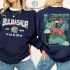 Bulbasaur Pokemon Png | Retro Eevee Pikachu Shirt | Bulbasaur Charmander Squirtle Shirt | Video Game Family Trip | Pokemon Kids Shirt Gift