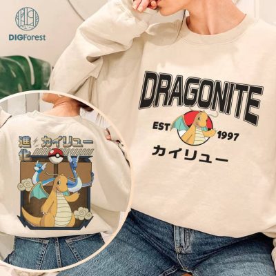 2-Sided Dragonite PNG| Dratini Dragonair Dragonite Shirt | Eevee Evolution Shirt | Pokeball Anime Japanese Shirt | Birthday Gift 2-Sided Dragonite PNG| Dratini Dragonair Dragonite Shirt | Eevee Evolution Shirt | Pokeball Anime Japanese Shirt | Birthday Gift