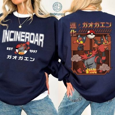 2-Sided Incineroar png| Incineroar Kitten Shirt | Eevee Evolution Shirt | Pokeball Anime Japanese Shirt | Birthday Gift 2-Sided Incineroar png| Incineroar Kitten Shirt | Eevee Evolution Shirt | Pokeball Anime Japanese Shirt | Birthday Gift