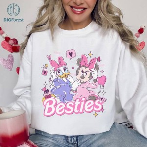 Disney Minnie Daisy Besties Valentine Png | Mama Mini Matching Shirt | Cousin Family Group Tee | Happy Valentine's Day | WDW Disneyland Valentine