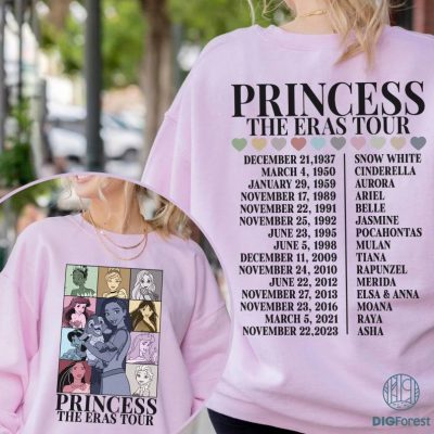 Disney Asha Princess Eras Tour Shirt, Princess Characters Eras Tour Shirt, Disneyland Princess Tour Shirt, Girl Trip Shirt, Eras Tour Shirt