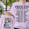 Disney Two Sided Cinderella The Eras Tour Shirt, Princess Characters Eras Tour Shirt, Disneyland Princess Tour Shirt, Disneyland Girl Trip Shirt