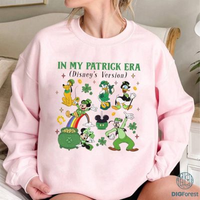 Disney In My Patrick Era Shirt, Mickey &Friends Patricks Day Shirt, Happy St. Patrick's Day Shirt, Disneyland Magic Kingdom St Patricks Day Tee