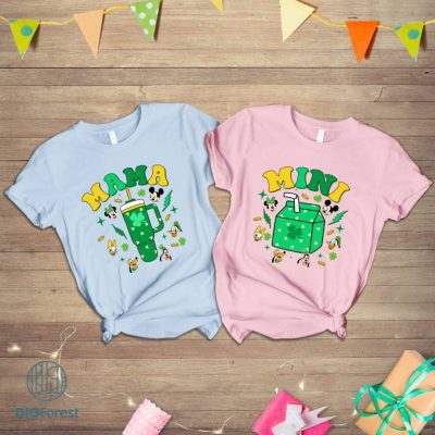 Mama Mini Matching St Patrick Day Bundle, Disneyland Mickey & Friend mama mini PNG, Mama and Daughter Shirt, St Patty Family Matching Shirt Mama Mini Matching St Patrick Day Bundle, Disneyland Mickey & Friend mama mini PNG, Mama and Daughter Shirt, St Patty Family Matching Shirt
