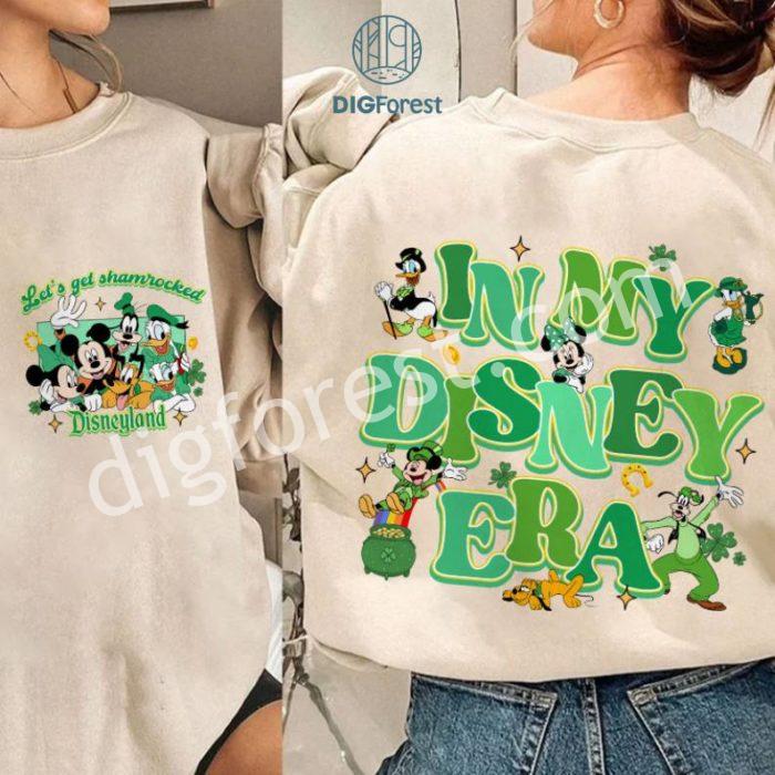 Disney Mickey and Friends Happy St. Patrick’s Day PNG| In My Disneyland Era Four Leaf Clover Shamrock Shirt | Let's get shamrocked | Lucky Tees