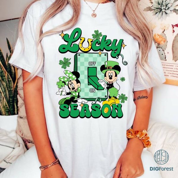 Disney Mickey and Friends Happy St. Patrick’s Day PNG| Disneyland Four Leaf Clover Shamrock Shirt | Let's get shamrocked | Lucky Tees