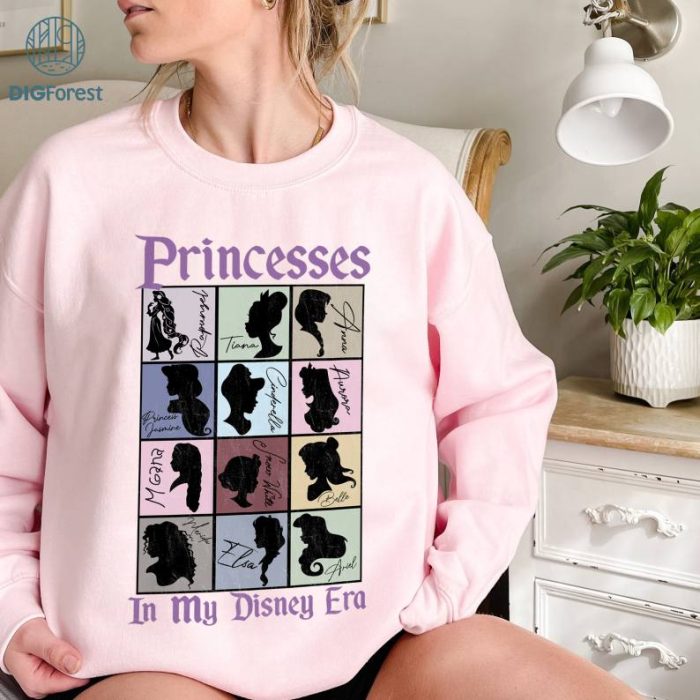 Disney Vintage Princesses In My Disneyland Era PNG | 2024 Disneyland Girls Trip shirt | Princess Shirt | Women Vacation Shirt | Magic Kingdom Tee