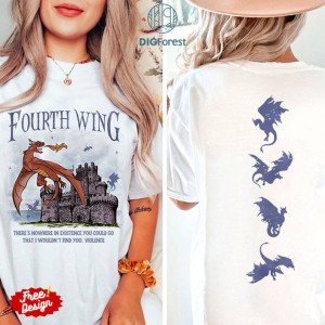 Basgiath War College PNG| Fourth Wing Shirt Dragon Rider Violet Sorrengail Xaden Riorson Fantasy Bookish The Empyrean Series Booktok