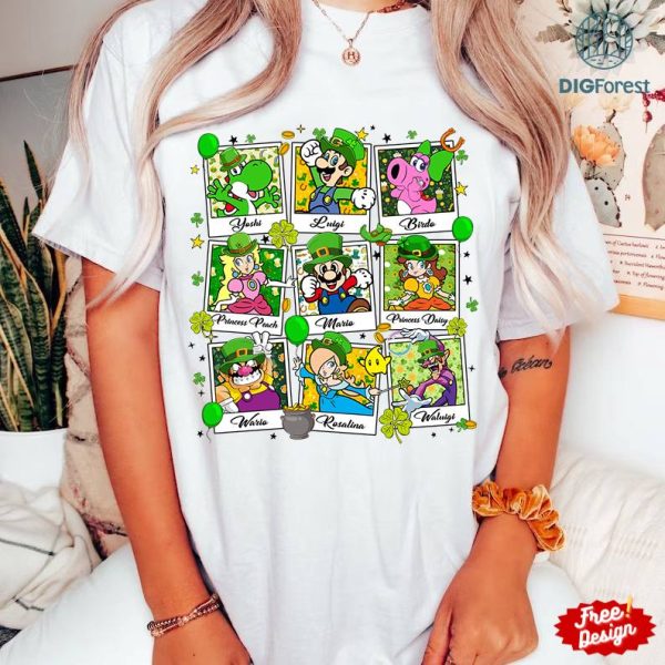 Super Mario St Patrick's Day T-Shirt | Happy St Patricks Day T-Shirt | Super Mario Friends T-Shirt | Disneyland T-Shirt | St. Patrick's Day