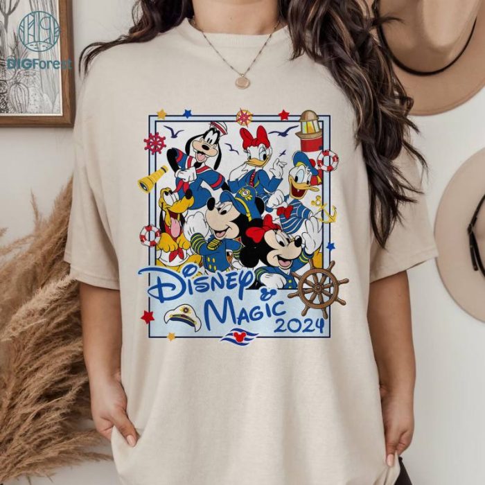 Disney Mickey and Friends Disney Cruise Line 2024 Shirt, 2024 Disney Cruise Family Shirts, Kids Disney Cruise Tshirt, Minnie & Mickey Matching Family Disney Cruise Shirt