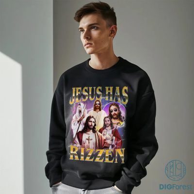Vintage Jesus Has Rizzen Shirt | Christian Easter Sweatshirt | Jesus Playing Basketball PNG | Funny Religious Jesus Basketball Tee Vintage Jesus Has Rizzen Shirt | Christian Easter Sweatshirt | Jesus Playing Basketball PNG | Funny Religious Jesus Basketball Tee