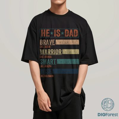 He Is Dad Shirt | Warrior Like Joshua, Smart Like Joseph | Christian Dad T-Shirt | Father’s Day Gift | Faith-Based Gift for Dad He Is Dad Shirt | Warrior Like Joshua, Smart Like Joseph | Christian Dad T-Shirt | Father’s Day Gift | Faith-Based Gift for Dad