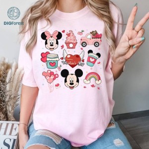 Disney Mickey & Minnie Valentine's Day Png, Disneyland Couple MatchingShirt, Mickey And Minnie Couple Shirt, Valentines Sweatshirt, Magic Kingdom, Digital Download