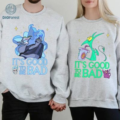 Disney Hercules Couple Bundle, It's Good to Be Bad Shirt, Hades Shirts, Disneyland Villains Shirts, Descendants Shirts | Valentines Couple Tshirts