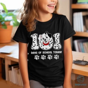 101 Days of School Today PNG, 101 Days of School Dalmatian Dog Shirt, Dalmatian Dog Shirt, 100th Day Of School Shirt, Teacher Appreciation