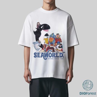 Sea World Family Shirt PNG | Seaworld 2025 Trip Design | Family Vacation Orca Whale Clipart | Sea World Adventure Digital Download