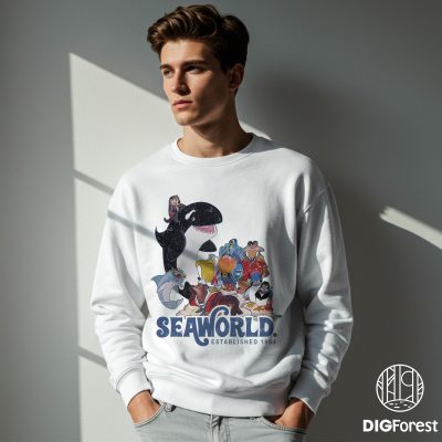 Sea World Family Shirt PNG | Seaworld 2025 Trip Design | Family Vacation Orca Whale Clipart | Sea World Adventure Digital Download
