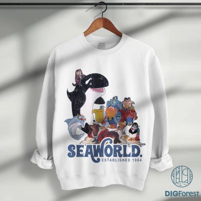 Sea World Family Shirt PNG | Seaworld 2025 Trip Design | Family Vacation Orca Whale Clipart | Sea World Adventure Digital Download