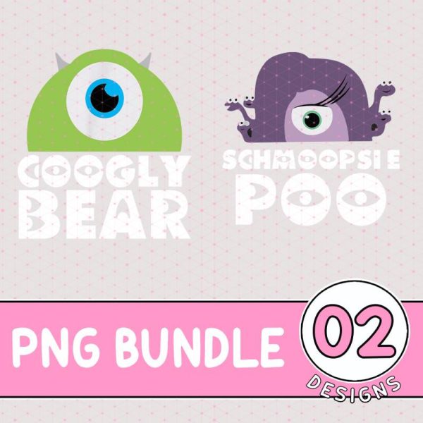 Disney Googly Bear and Schmoopsie Poo Couple Bundle | Monsters Inc Couple Matching T-shirts | Disneyland Couple Anniversary Shirt | Valentine Shirt