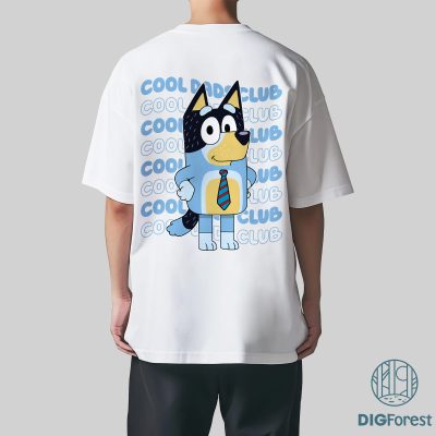 Bluey Bandit Cool Dad Club Shirt | Rad Dad Bluey Shirt | Bandit Heeler Dad Tee | Dad Birthday Gift | Bluey Family Shirt