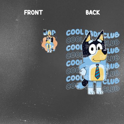 Bluey Bandit Cool Dad Club Shirt | Rad Dad Bluey Shirt | Bandit Heeler Dad Tee | Dad Birthday Gift | Bluey Family Shirt